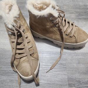 Madden Girl Tan Faux Fur Winter Boots